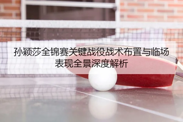 孙颖莎全锦赛关键战役战术布置与临场表现全景深度解析